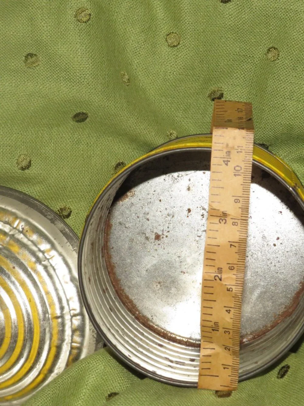 VTG Yellow Beehive Tin Canister Honey Bee Bumble Bee Cottagecore Home Decor